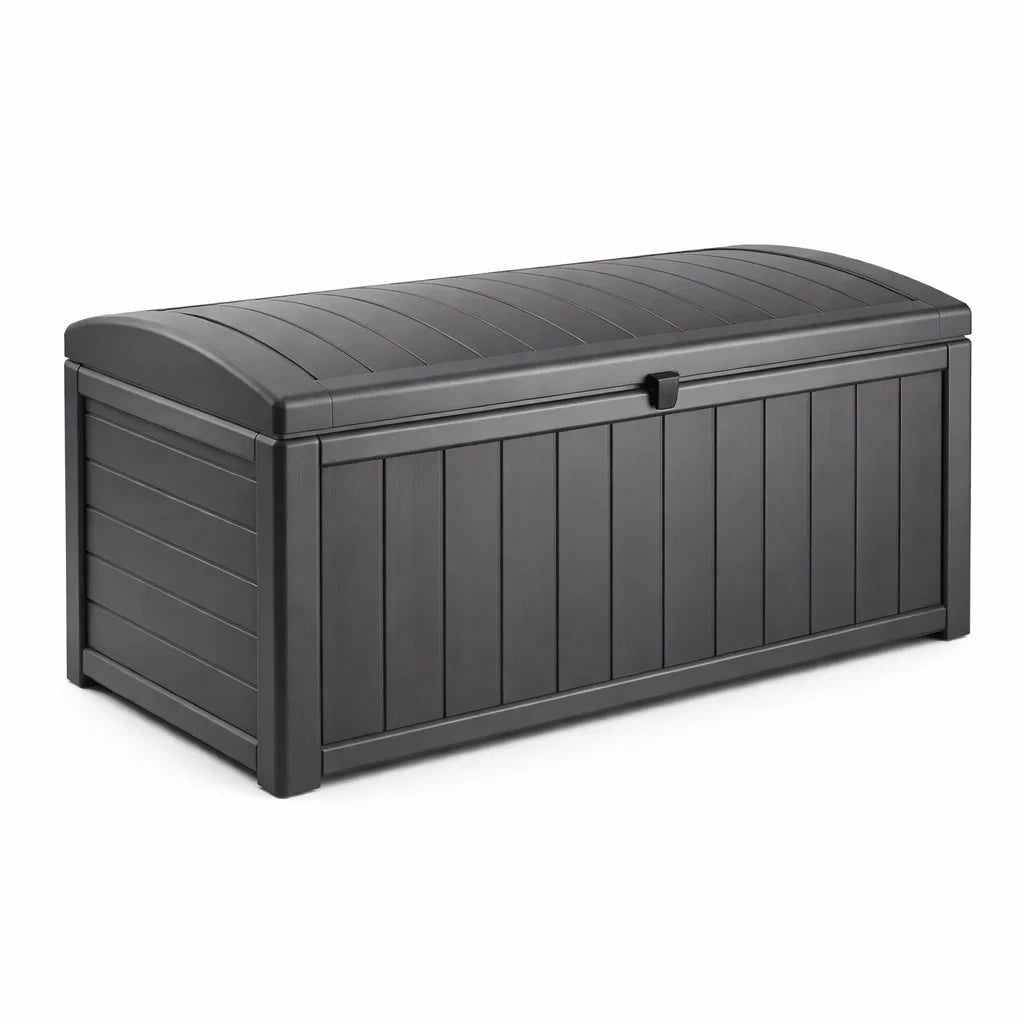 Kunststoff Aufbewahrungsbox Anthrazit 117x45x56 cm