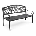 Bank Schmiedeeisen Schwarz 125 cm